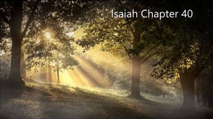 What does Isaiah chapter 40 verse 2 mean?