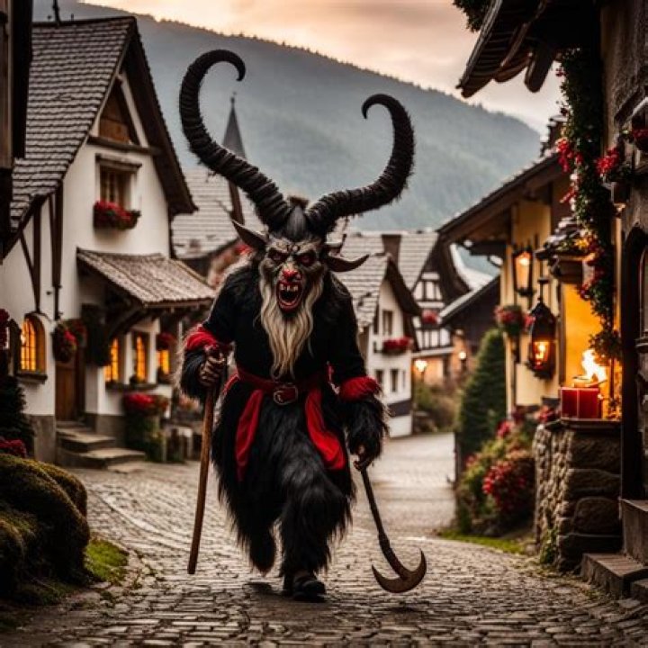 What does Krampus do in Germany?