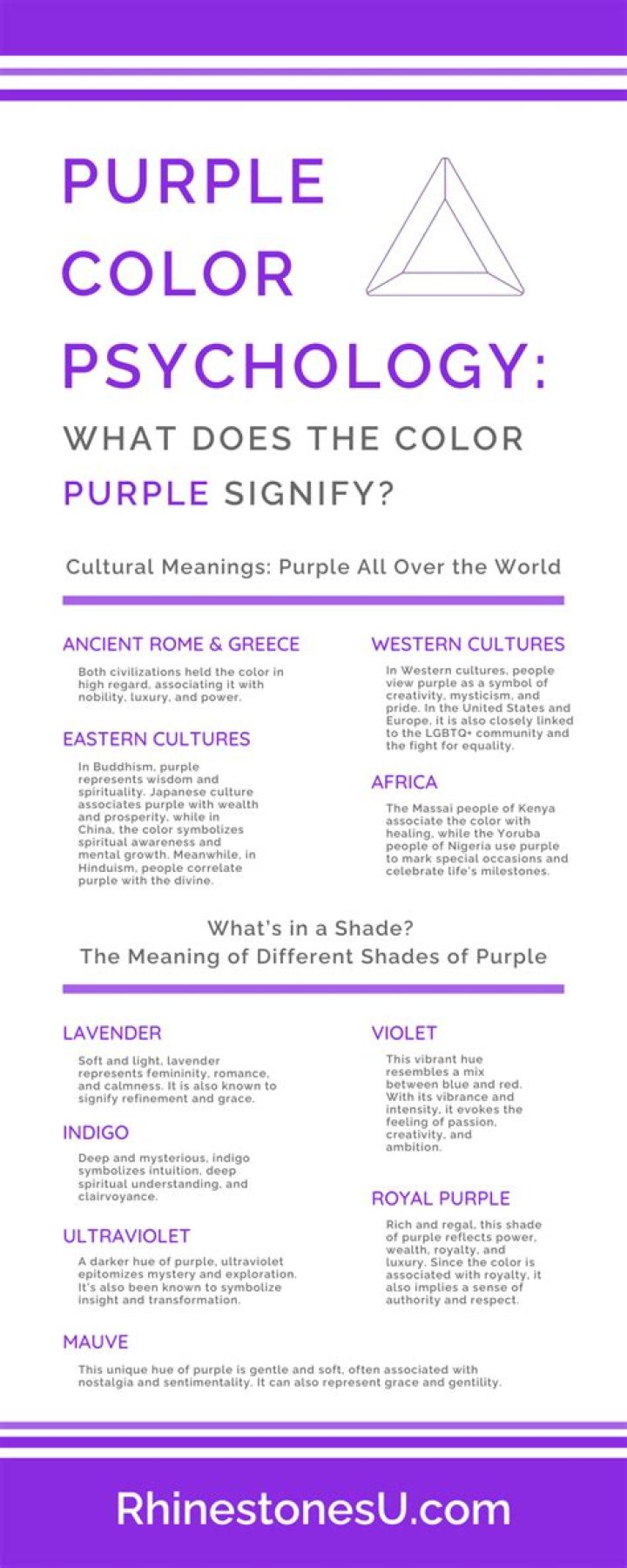 What does purple stand for in death?