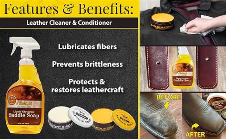 What does saddle soap do for leather?