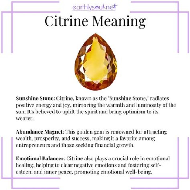 What does the crystal citrine mean?