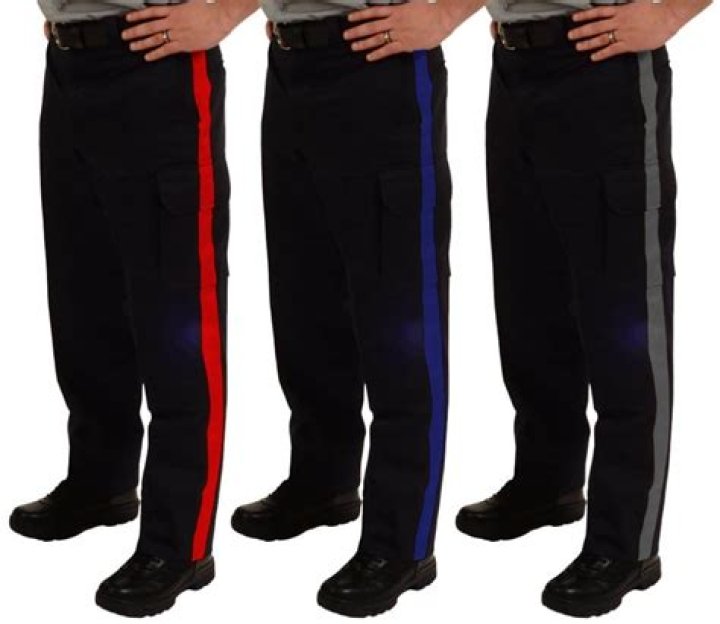 What does the red stripe on Marines pants mean?