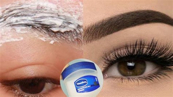 What does Vaseline do to your eyebrows?