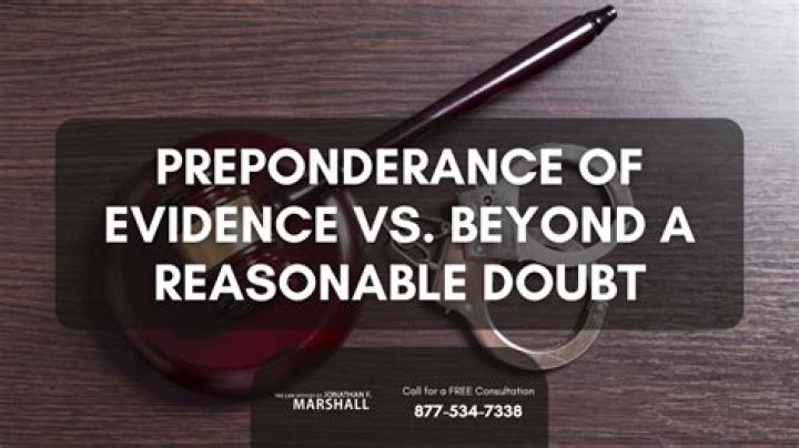 What happens when a criminal case is judged to be beyond a reasonable doubt?