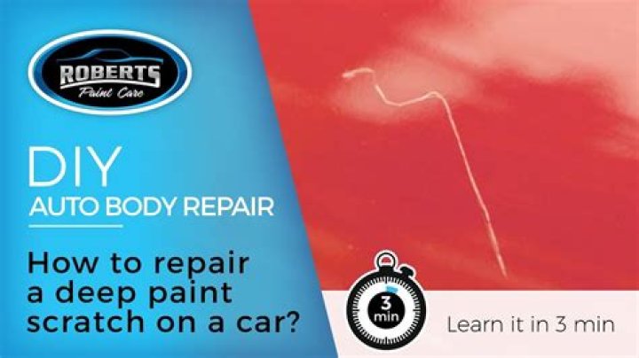 What is a deep paint scratch?