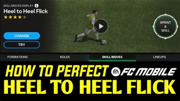 What is a heel flick?