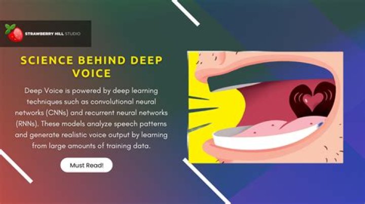 What is a man's deep voice called?