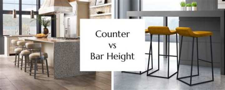What is difference between counter height and bar height?