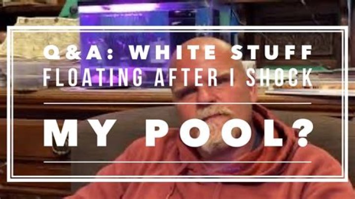 What is floating on top of my pool?