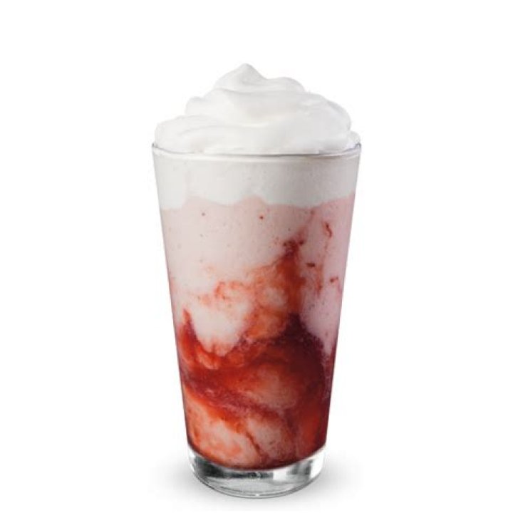 What is in a strawberry cream frappuccino?