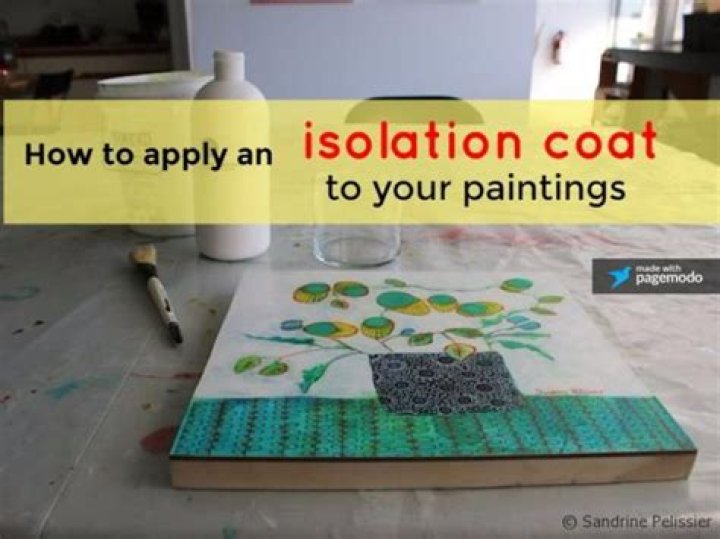 What is isolation coat on acrylic painting?