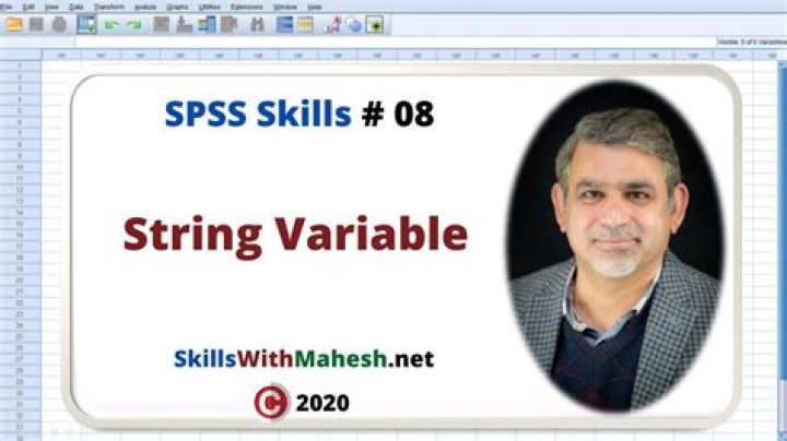 What is string variable in SPSS?