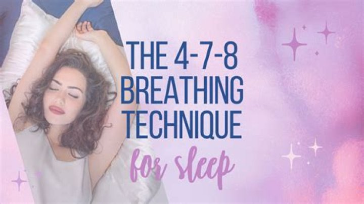 What is the 4-7-8 sleeping method?