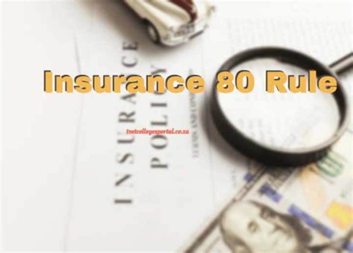 What is the 80% rule in insurance?