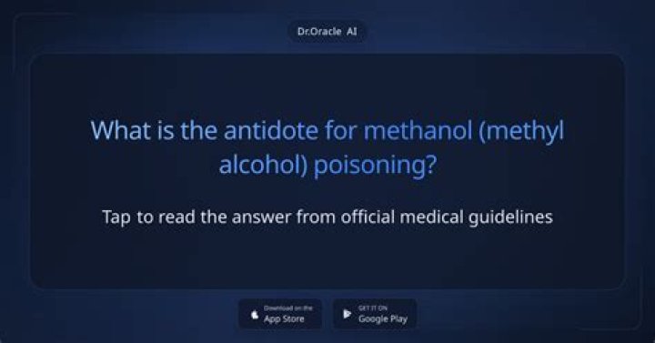 What is the antidote for methanol?