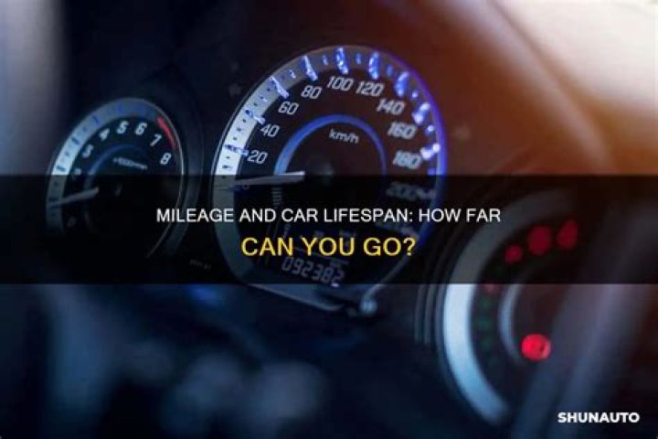 What is the average mileage life of a car?