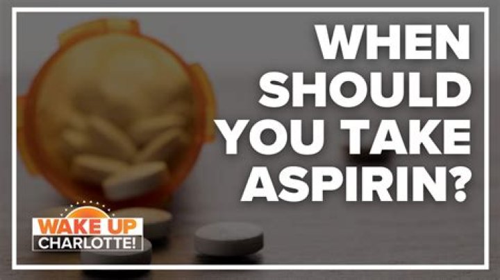 What is the best time of day to take aspirin?
