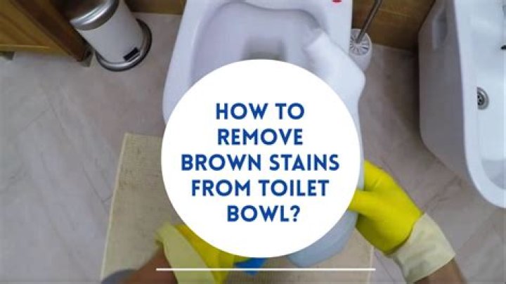 What is the brown build up in my toilet?