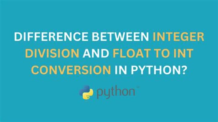 What is the difference between integer division and float division?