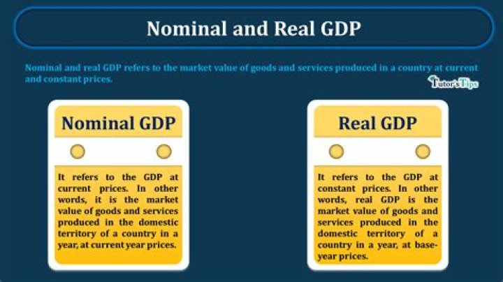What is the difference between real GDP and nominal GDP quizlet?