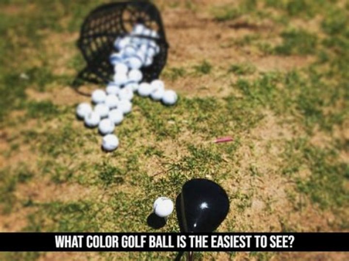 What is the easiest golf ball to see?