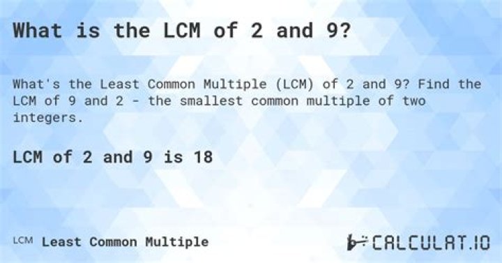 What is the LCM of 2 and 5?