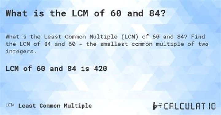 What is the LCM of 60 3?