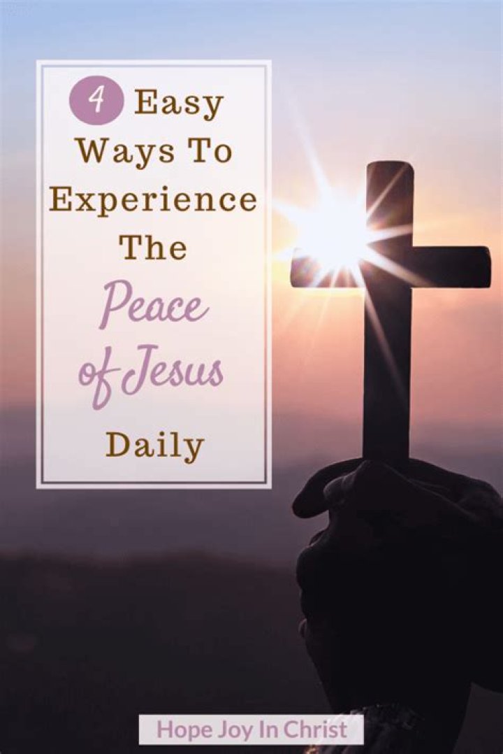 What is the peace of Jesus?