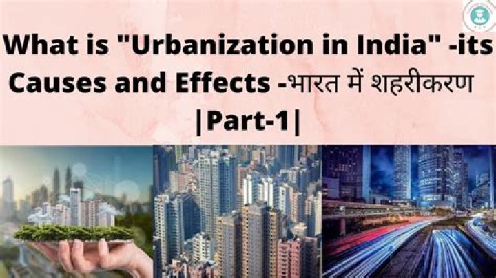 What is urbanisation in India?