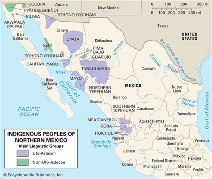 What native people lived in northern Mexico?