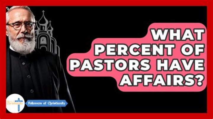 What percent of pastors have affairs?
