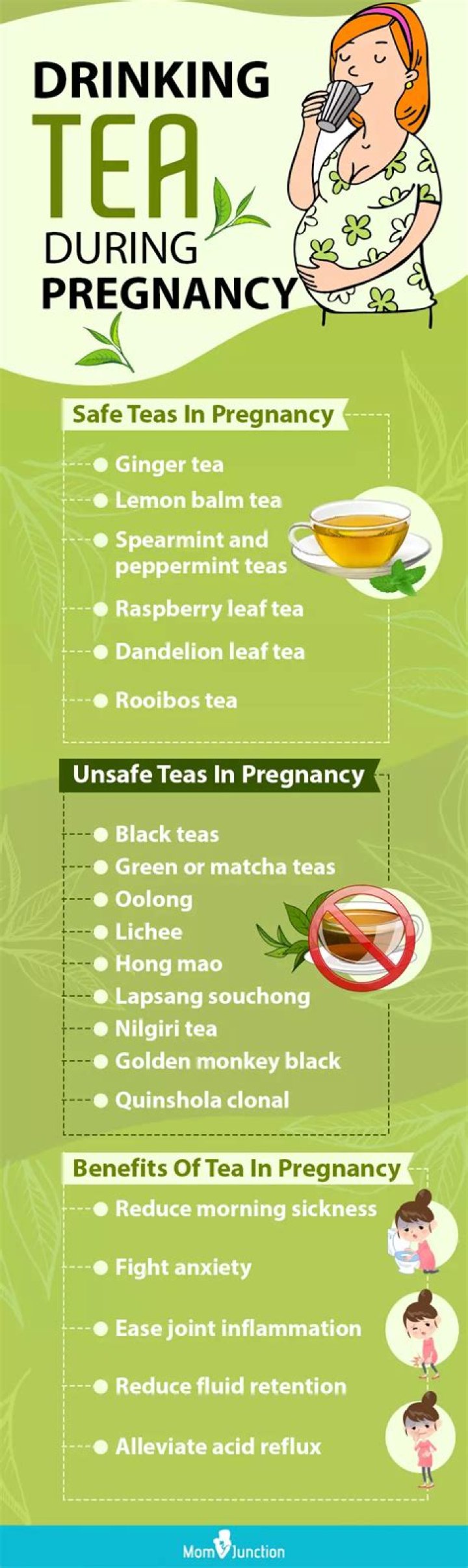 What tea should you not drink when pregnant?