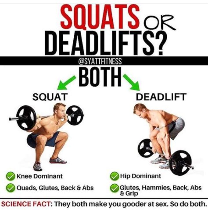 What's better squats or deadlifts?