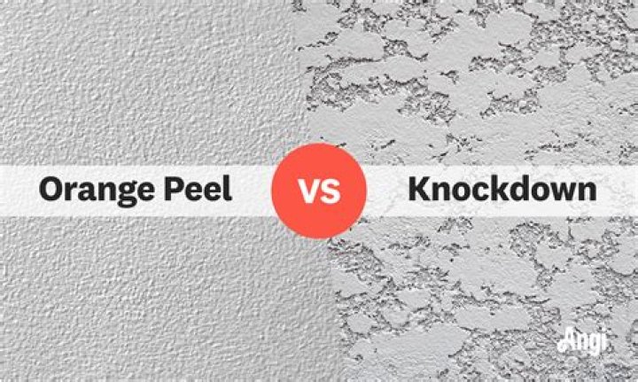 What's the difference between orange peel and knockdown texture?