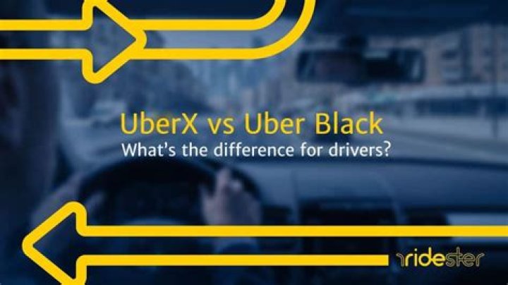 What's the difference between Uber black and UberX?