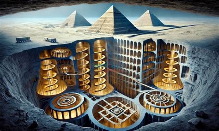 What's under the pyramids?