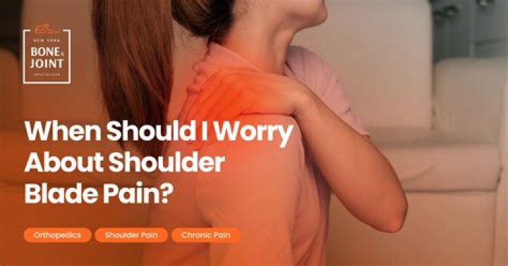 When should I worry about shoulder blade pain?