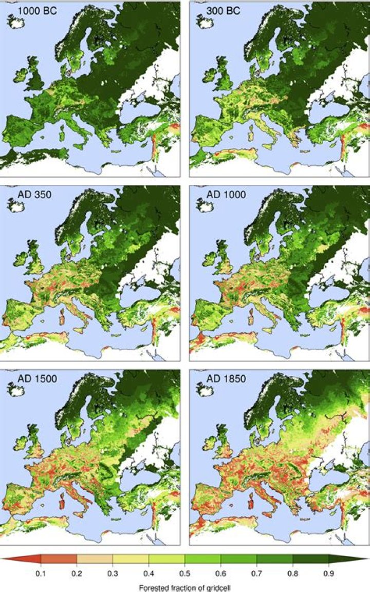 When was Europe deforested?