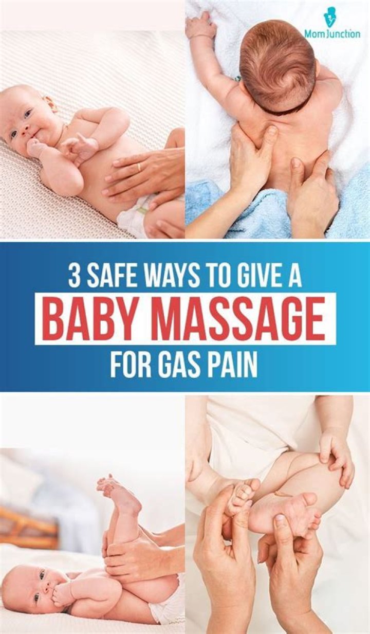 Where do you massage to relieve gas?