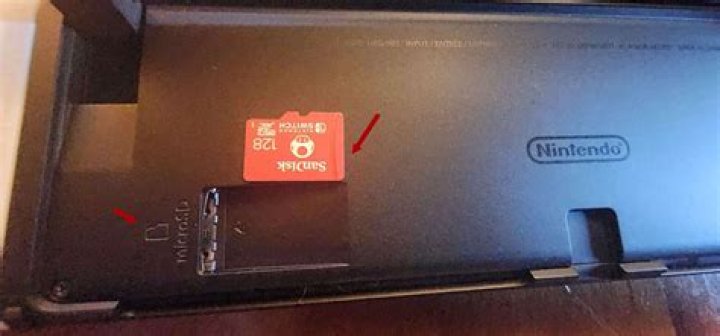 Where is SD card on OLED Switch?