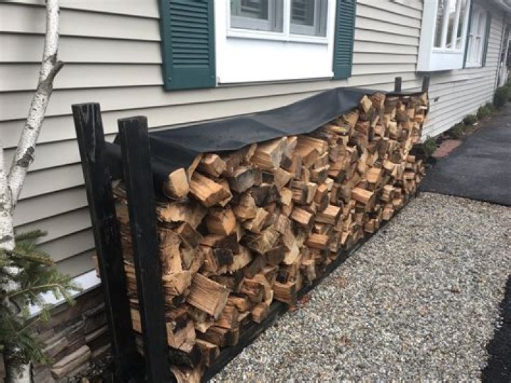 Where should you not store firewood?