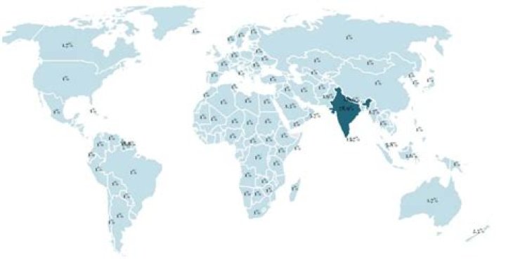 Which countries follow Hinduism?
