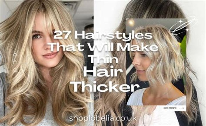 Which haircut makes your hair look thicker?