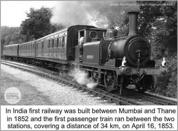Who invented train in India?
