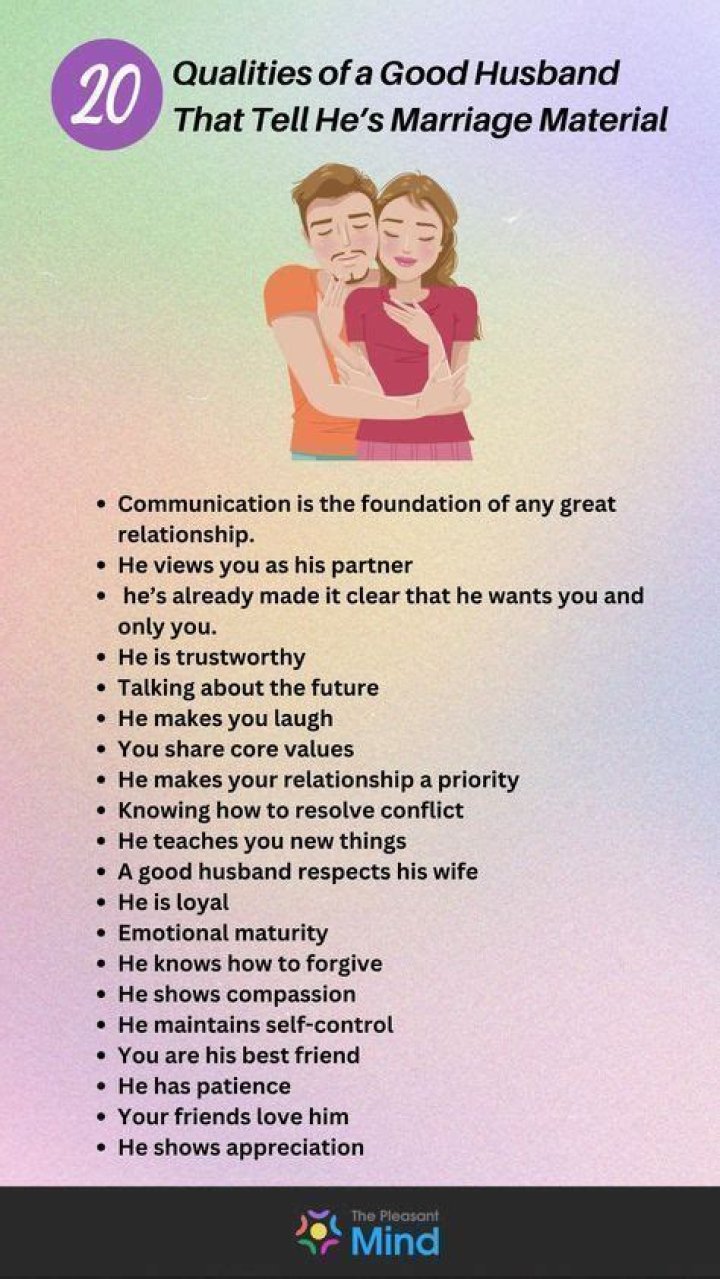 Who is a good husband material?