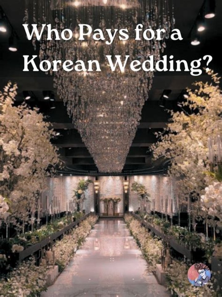 Who pays for wedding in Korean culture?