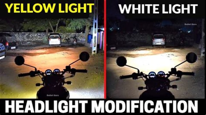 Why are French headlights yellow?