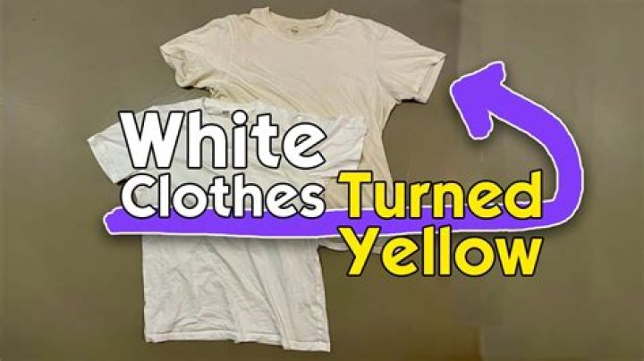 Why did my white sheets turn yellow after washing?