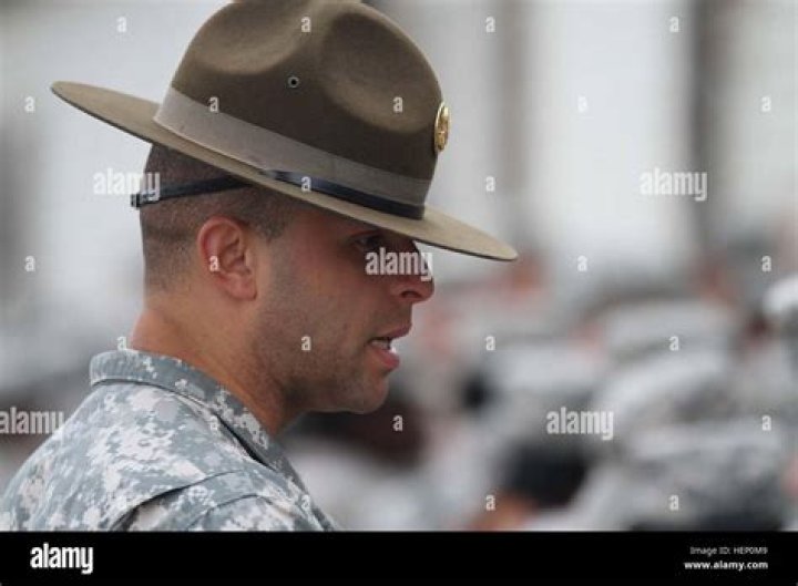 Why do drill sergeants wear campaign hats?