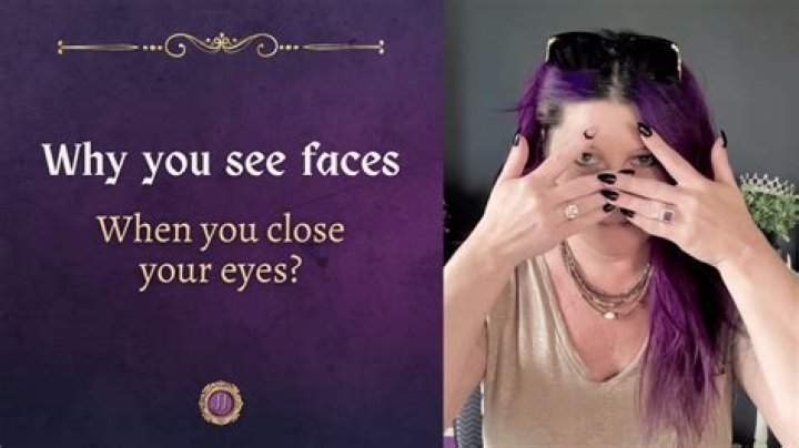 Why do I close one eye when looking at my phone?